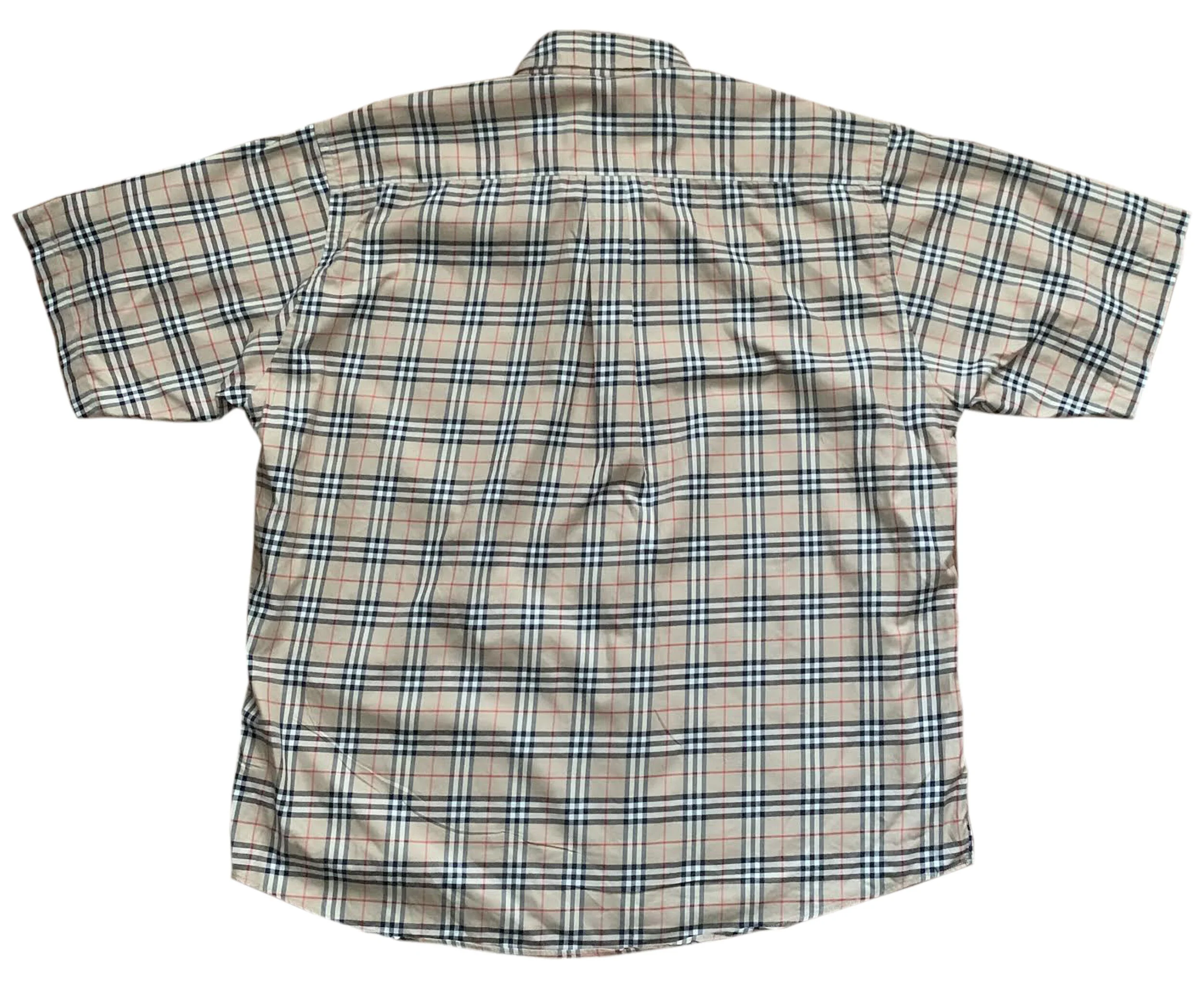 Vintage Burberry Nova Check Short Sleeve Shirt (Size XL